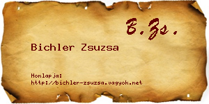 Bichler Zsuzsa névjegykártya
