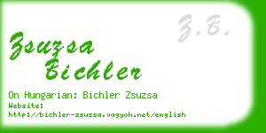 zsuzsa bichler business card